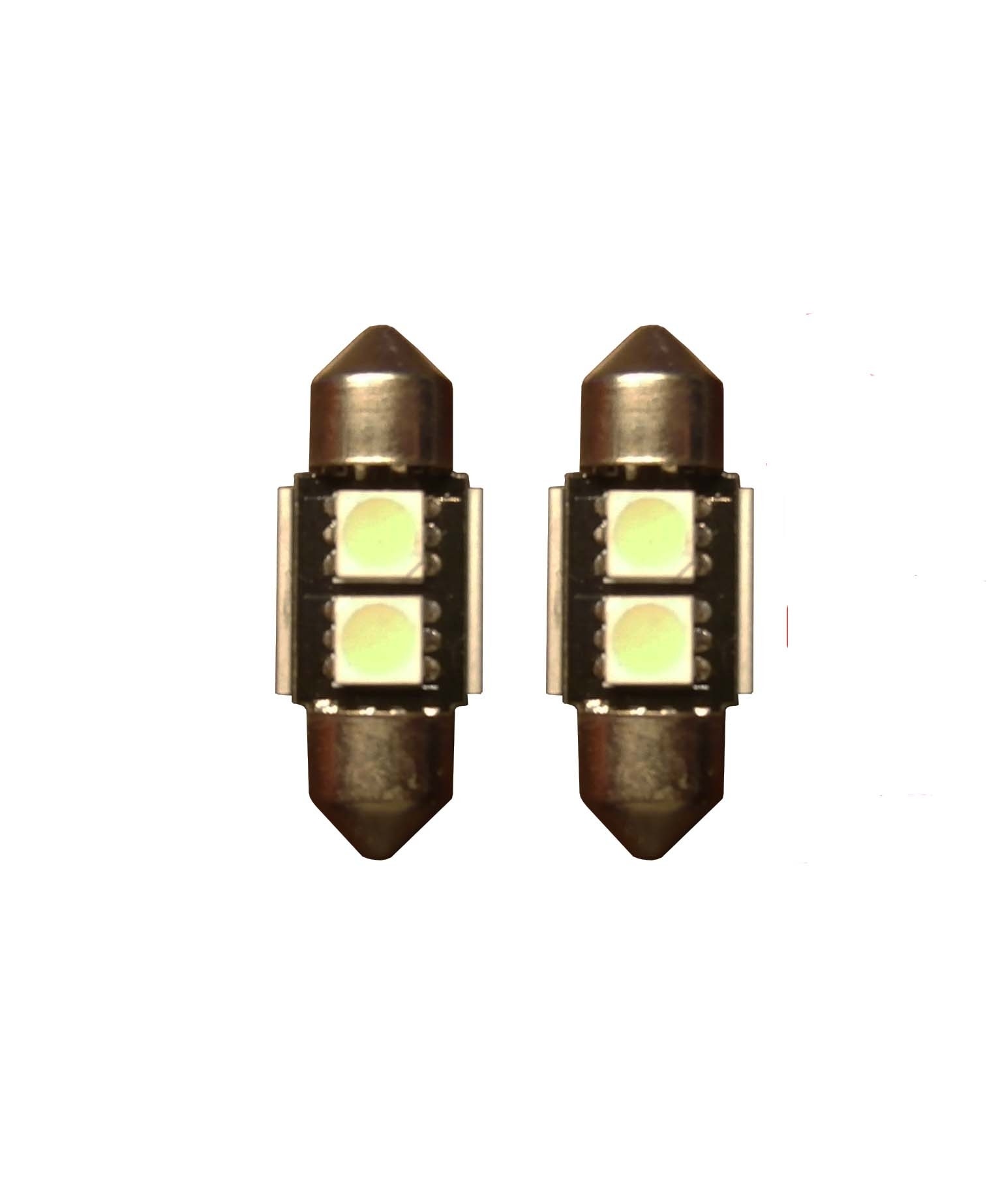 2 SMD Wit Canbus LED binnenverlichting 31mm set