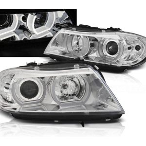 3D Angel Eyes koplamp chrome geschikt voor BMW E90 E91