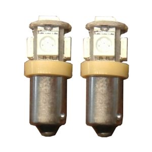 5 SMD LED H6W / BAX9s oranje