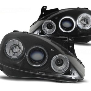 Angel Eyes Black koplampen geschikt voor Opel Corsa C