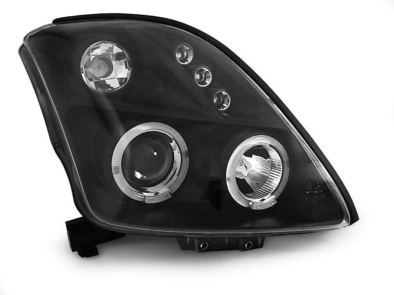 Koplamp Angel Eyes Black geschikt voor Suzuki Swift - Afbeelding 3