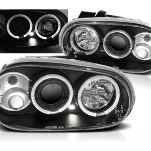 Angel Eyes koplampen Black geschikt voor VW Golf 4