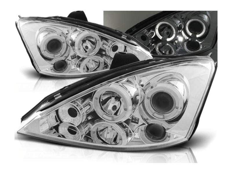 Angel Eyes koplampen Chrome geschikt voor Ford Focus