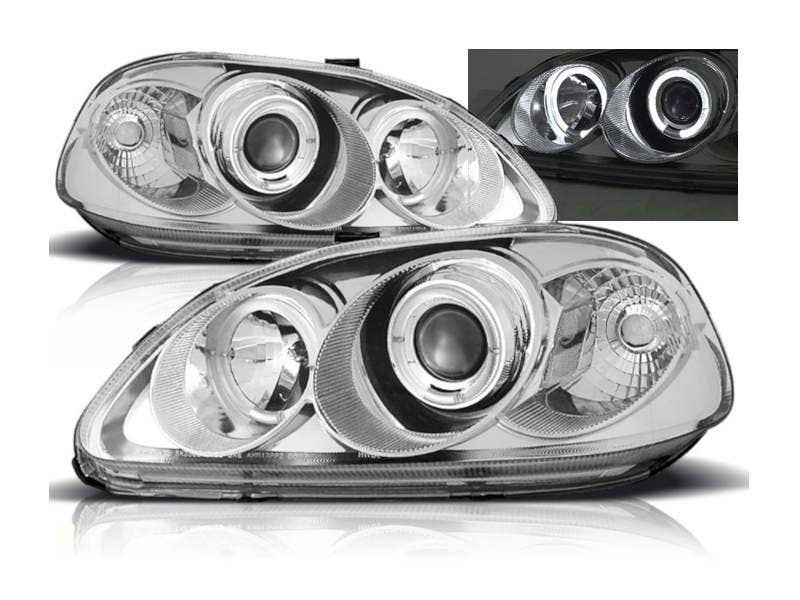 Angel Eyes koplampen Chrome geschikt voor Honda Civic