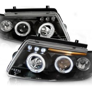 Angel Eyes koplampen Black geschikt voor VW Passat B5 3B