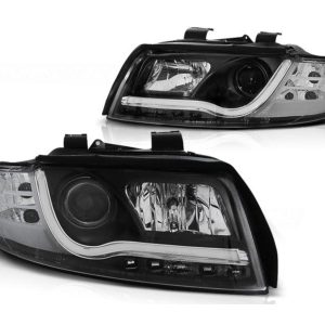 LED Tube DRL koplampen Black geschikt voor Audi A4
