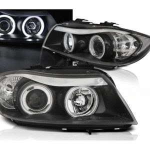 CCFL Angel Eyes koplamp Black geschikt voor BMW E90 E91