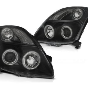 CCFL Angel Eyes koplamp units Black geschikt voor Suzuki Swift