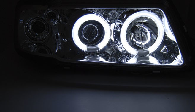CCFL Angel Eyes koplampen Black geschikt voor Audi A3 8L - Afbeelding 3