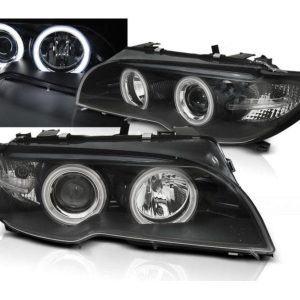CCFL Angel Eyes koplampen Black geschikt voor BMW E46 Cabrio Coupe Facelift