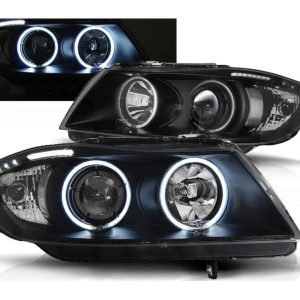 CCFL Angel Eyes koplampen Black geschikt voor BMW E90 E91