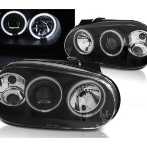 CCFL Angel Eyes koplampen Black geschikt voor VW Golf 4