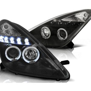 Koplamp Angel Eyes Black geschikt voor Toyota Celica T230