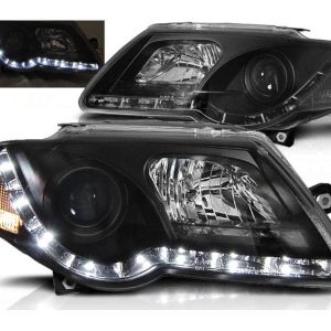 Koplamp units LED dagrijverlichting Black geschikt voor VW Passat B6