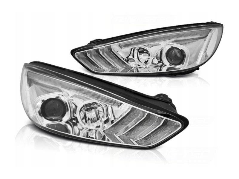 Koplampen dynamisch knipperlicht Chrome geschikt voor Ford Focus MK3 - Afbeelding 2