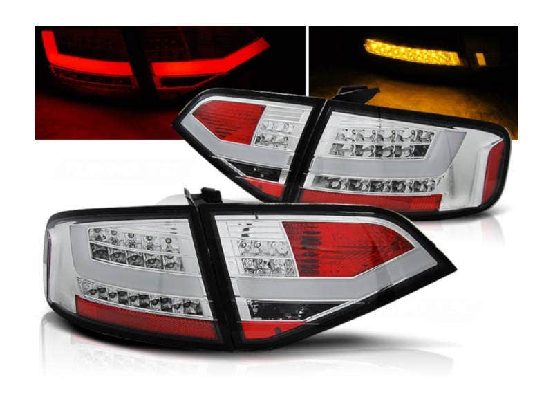 LED achterlicht units Chrome geschikt voor Audi A4 B8
