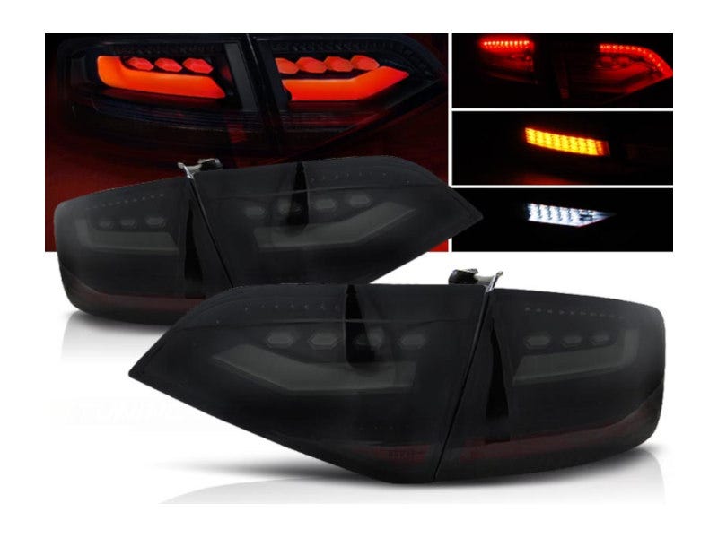 LED achterlicht units Smoke Black geschikt voor Audi A4 B8