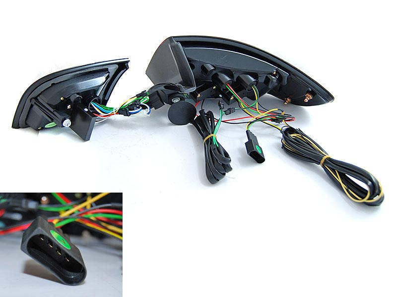 LED bar achterlichten dynamisch knipperlicht Black geschiktvoor Audi A3 8P - Afbeelding 3