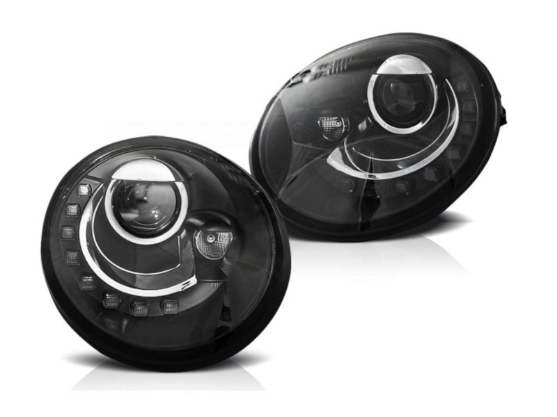LED Dagrijverlichting koplampen Black geschikt voor VW New Beetle - Afbeelding 2