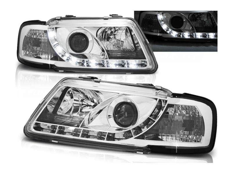 Koplampen LED DRL Chrome geschikt voor Audi A3 8L