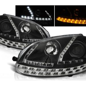 LED DRL Daylight Black koplampen geschikt voor VW Golf 5