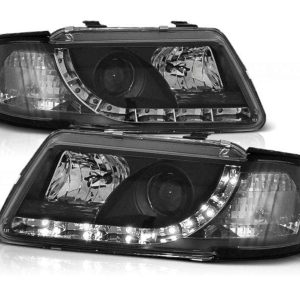 LED DRL koplamp units Black geschikt voor Audi A3 8L