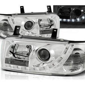 LED DRL koplamp units Daylight Chrome geschikt voor VW T4
