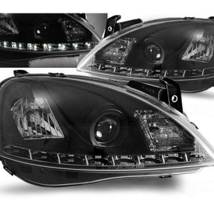 LED DRL koplampen Daylight Black geschikt voor Opel Corsa C
