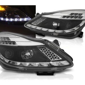 LED DRL koplampen Daylight Black geschikt voor Opel Corsa D
