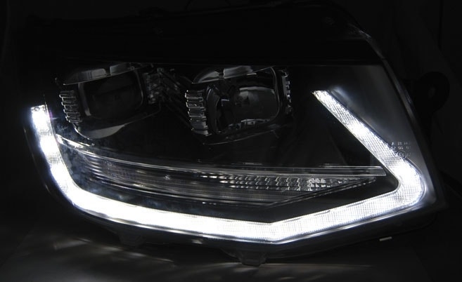 VW T6 Black edition LED DRL LED koplamp units - Afbeelding 2