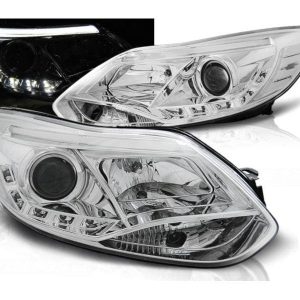 LED Tube Chrome koplampen geschikt voor Ford Focus MK3
