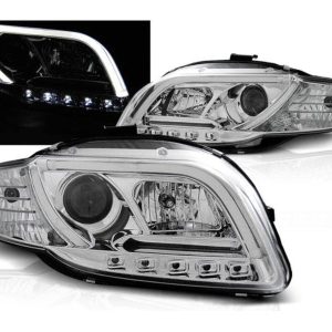 LED Tube koplampen Chrome geschikt voor Audi A4 B7