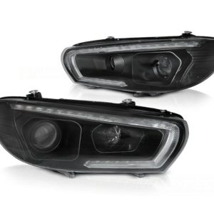 LED tube koplampen dynamisch knipperlicht Black geschikt voor VW Scirocco