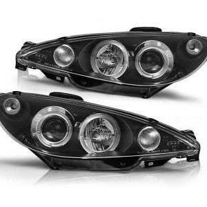 Angel Eyes koplamp units Black edition geschikt voor Peugeot 206