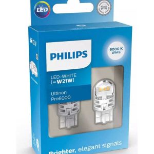 Philips Ultinon Pro6000 W21w 6000k set 11065CU60X2 2e kans