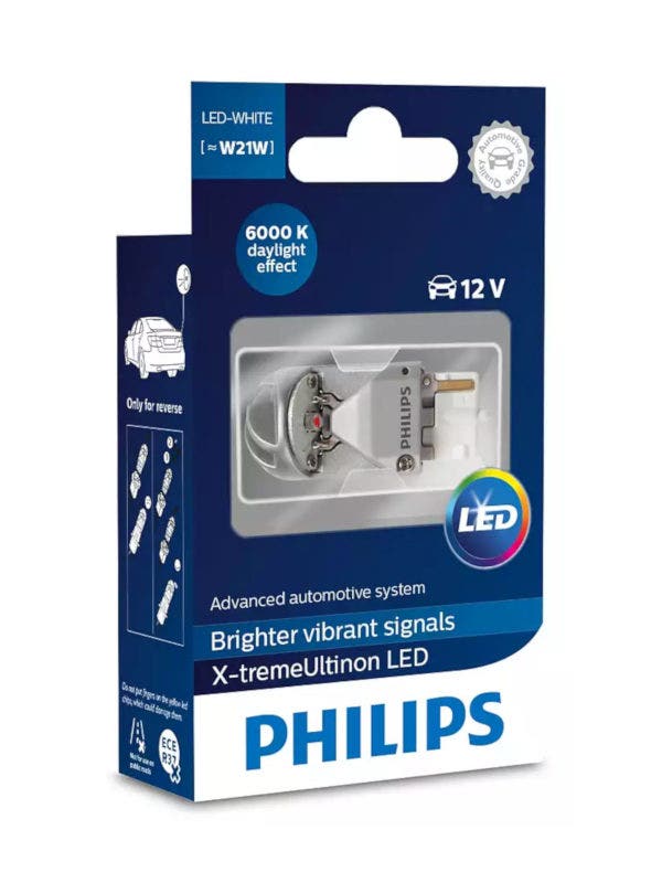 Philips X-tremeUltinon LED W21W 6000k enkele lamp 12795X1
