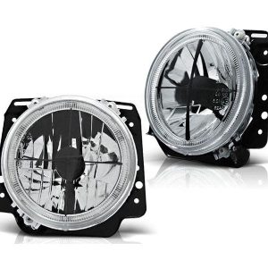 Koplamp units Angel Eyes Chrome geschikt voor VW Golf 2