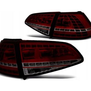VW Golf 7 LED achterlicht units met dynamisch knipperlicht Red Smoke