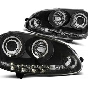 LED Angel Eyes koplamp units geschikt voor VW Golf 5