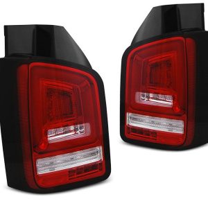 VW T5 LED achterlicht units met dynamisch knipperlicht White