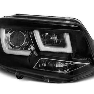 U Type Black LED koplamp geschikt voor VW T5 2010 - 2015