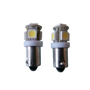 Xenon Look BA9s blauw 5 SMD LED