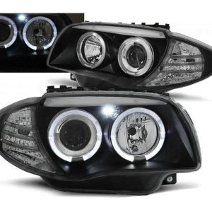 Angel Eyes koplamp units Black geschikt voor BMW 1 E87 – E81 – E82 – E88