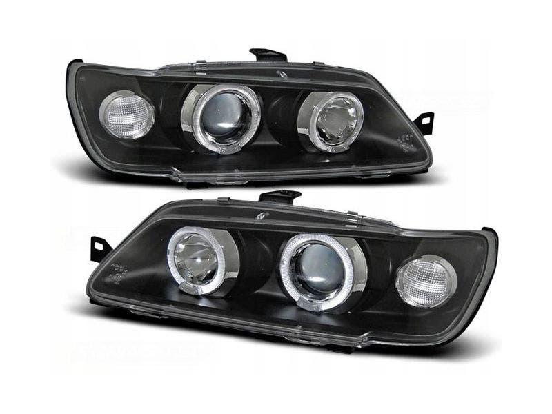Angel Eyes koplampen Black geschikt voor Peugeot 306