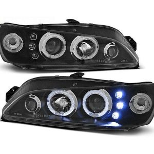 Angel Eyes koplampen Black geschikt voor Peugeot 306