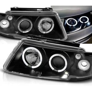 Angel Eyes koplampen Black geschikt voor VW Passat B5 3B