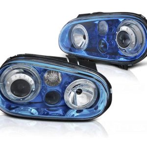 Angel Eyes koplampen Blue geschikt voor VW Golf 4
