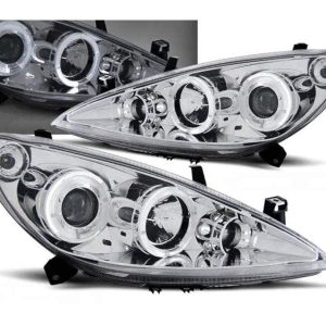 Angel Eyes koplampen Chrome geschikt voor Peugeot 307