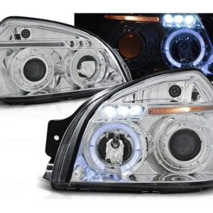 Angel Eyes koplampen Chrome geschikt voor Hyundai Tucson