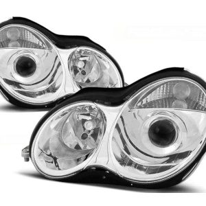 Chrome koplampen geschikt voor Mercedes W203 C-klasse